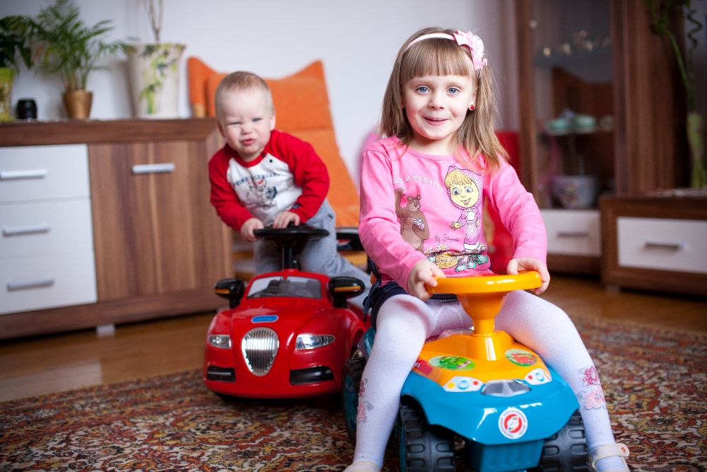 when can babies use ride on toys